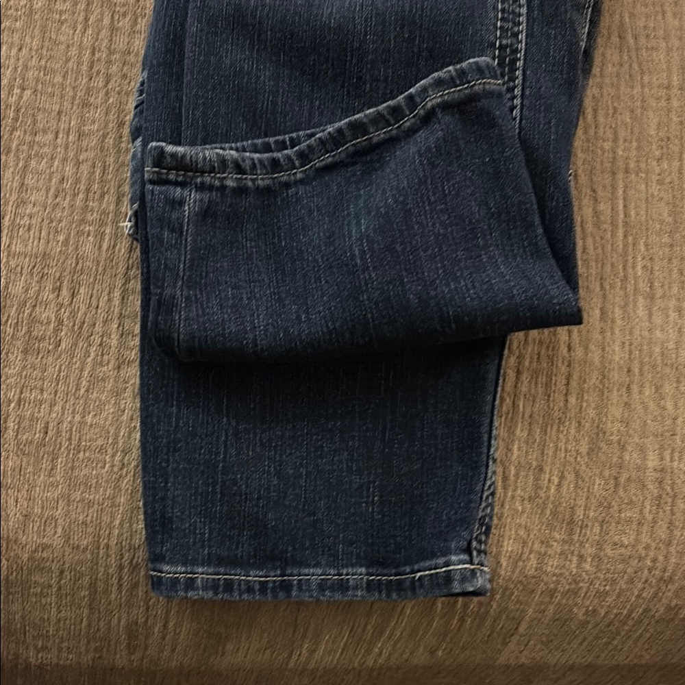 BKE Straight Blue Jeans with Vintage Distressing - Picture 8 of 8